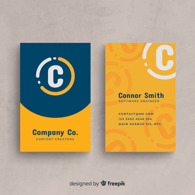 Business card template