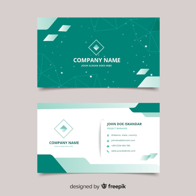 Business card template