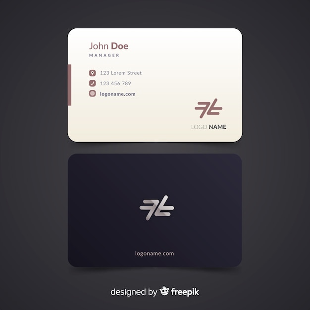 Business card template