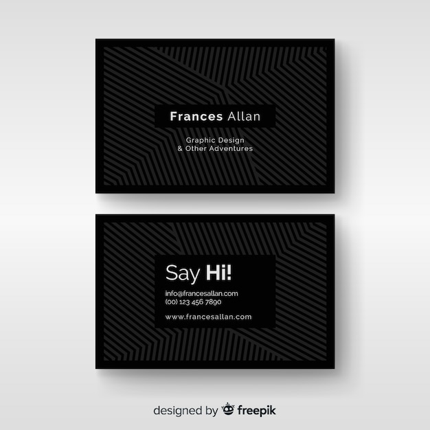 Business card template