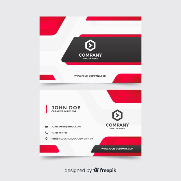 Business card template