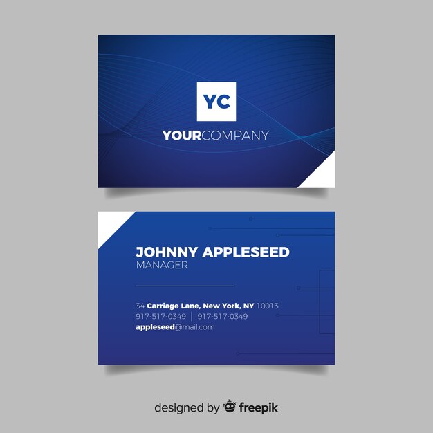 Business card template