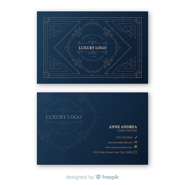 Business card template