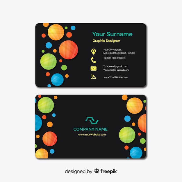 Business card template