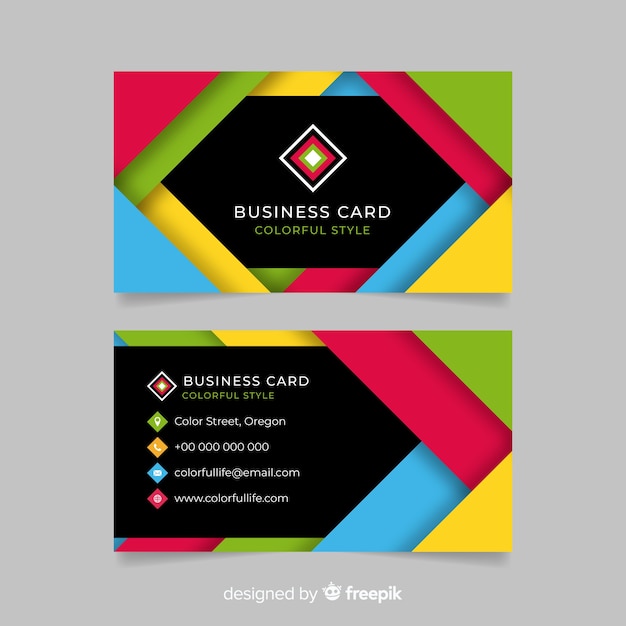 Business card template