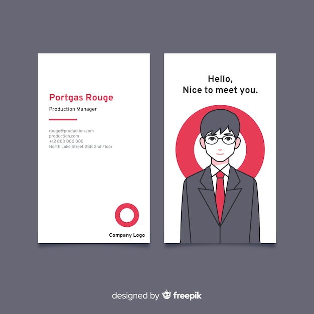 Business card template