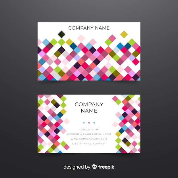 Free vector business card template