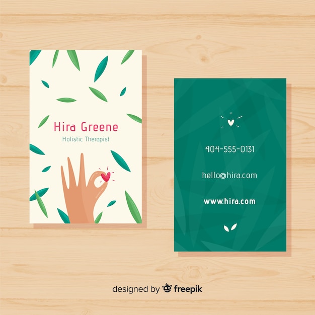 Business card template