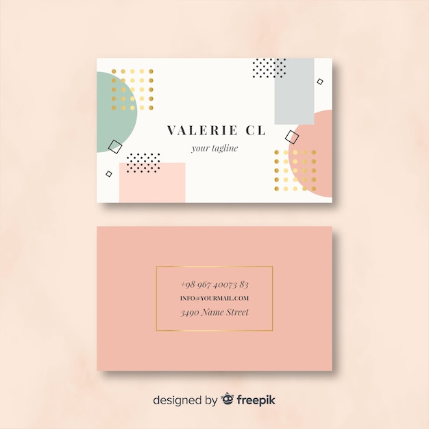 Business card template