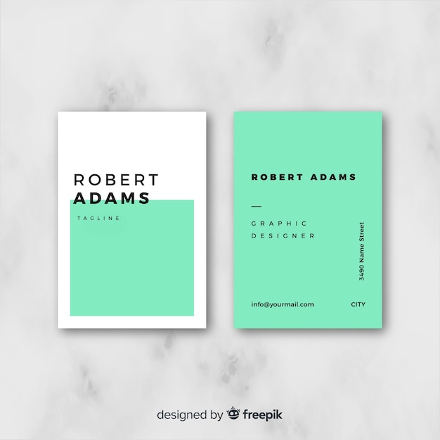 Free vector business card template