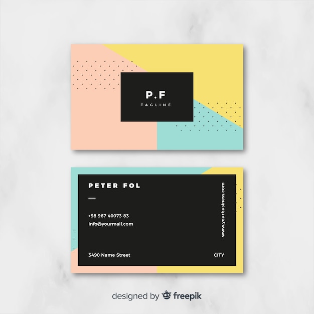 Business card template