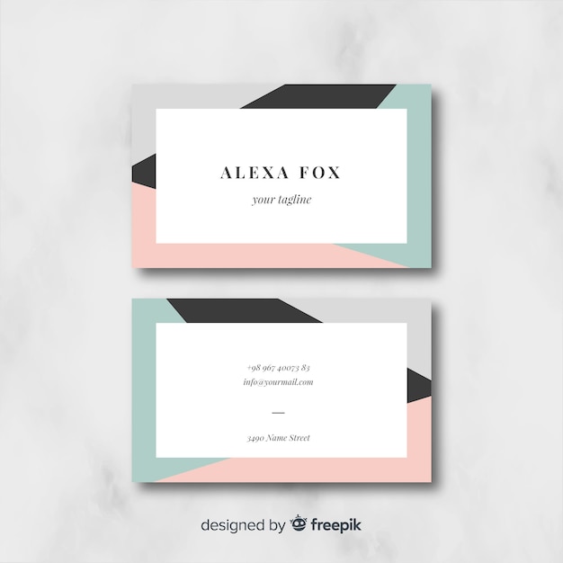 Business card template