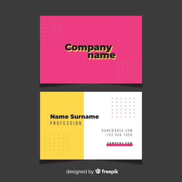 Business card template