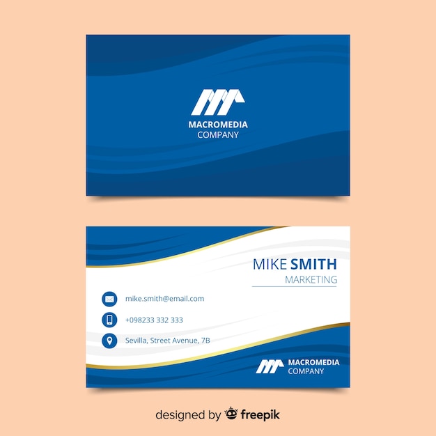 Business card template