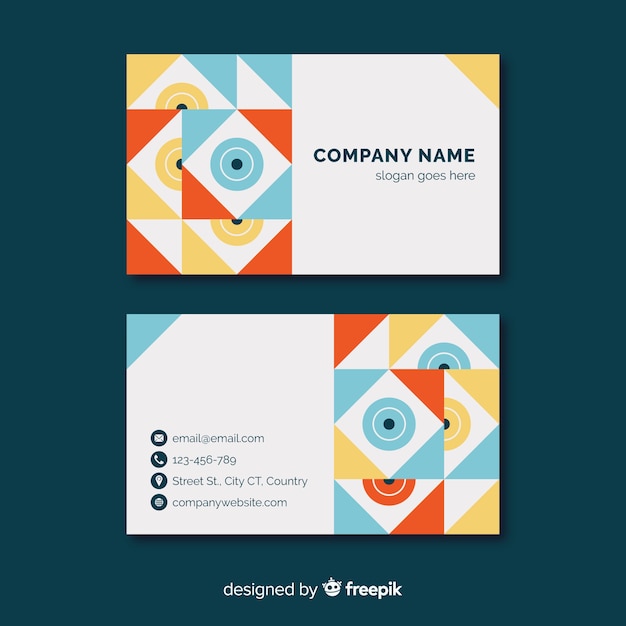 Free vector business card template