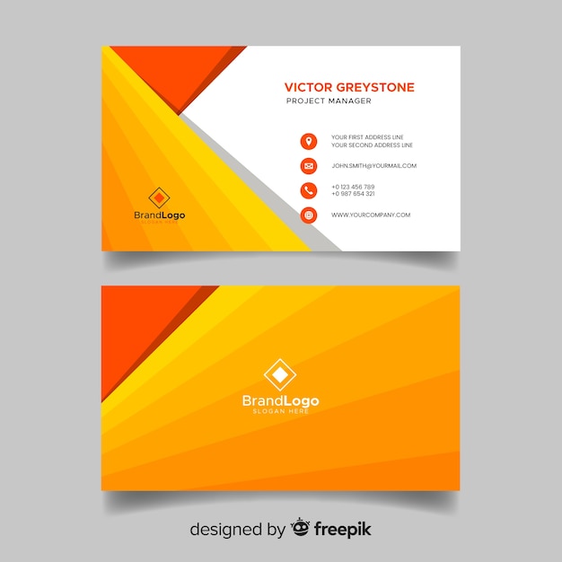 Business card template