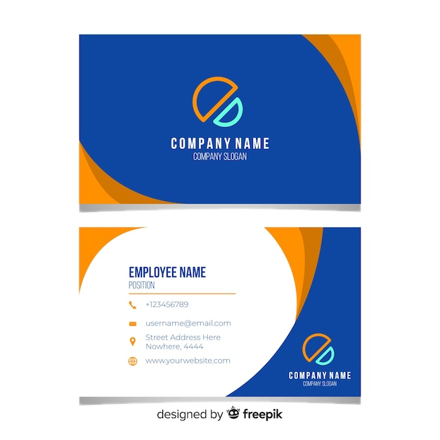 Business card template