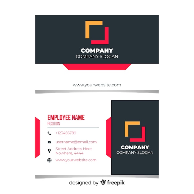 Business card template