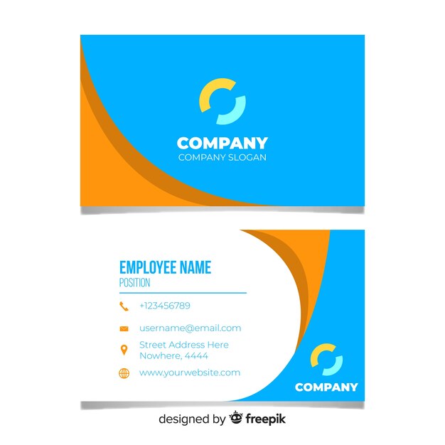 Business card template