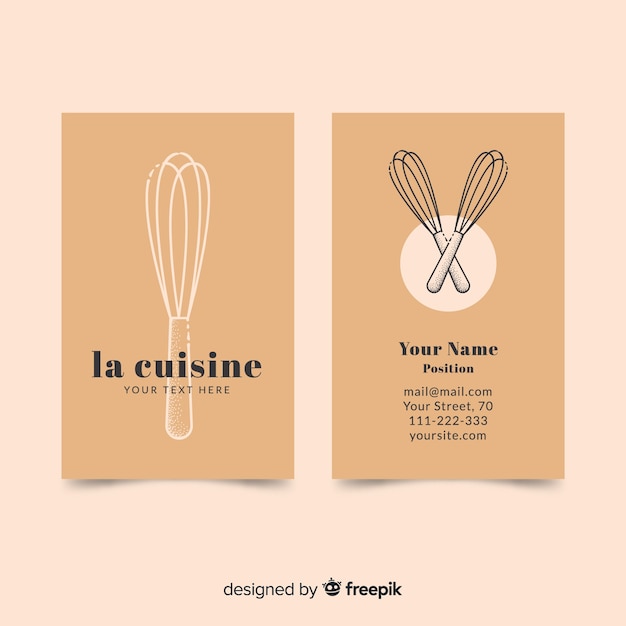 Free Vector business card template