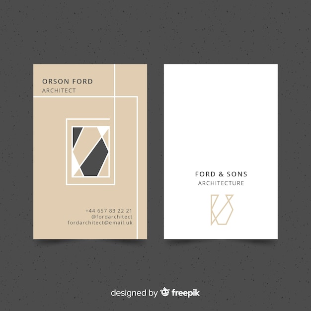 Business card template