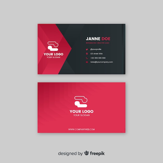 Business card template