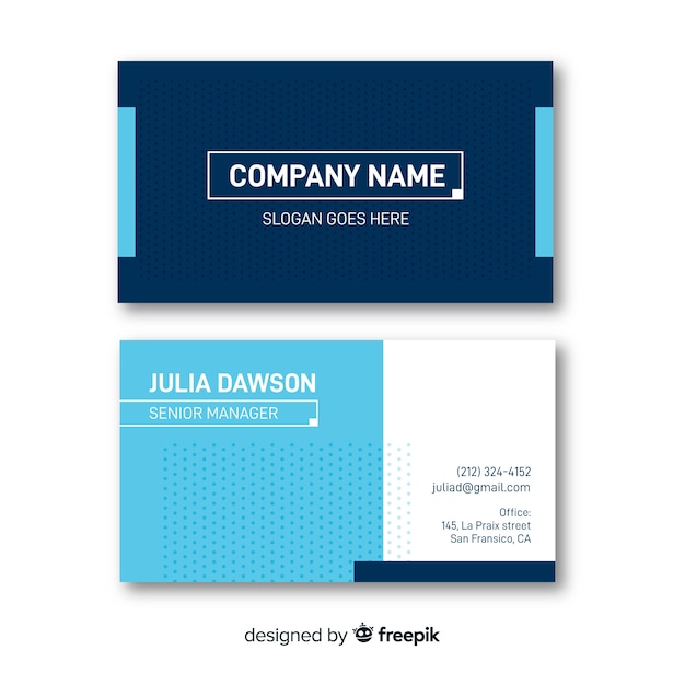 Business card template