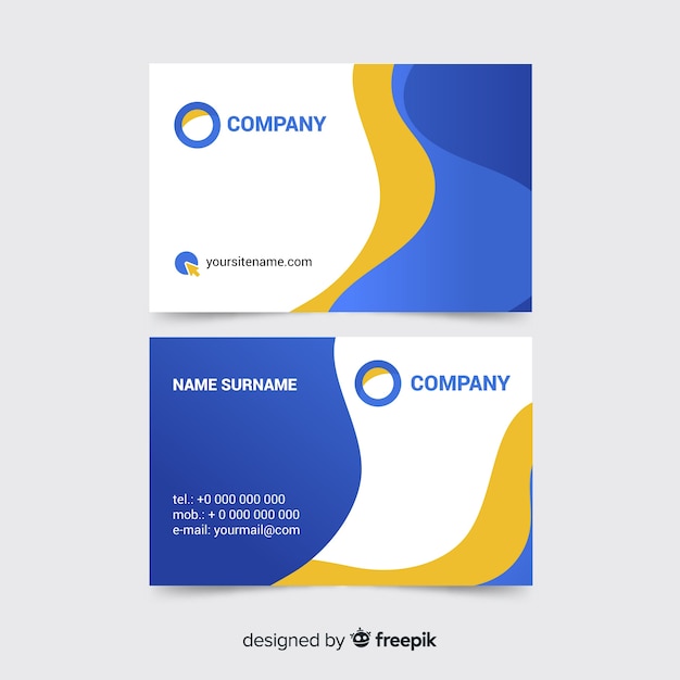 Business card template