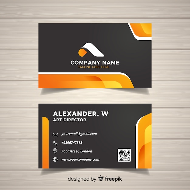 Business card template