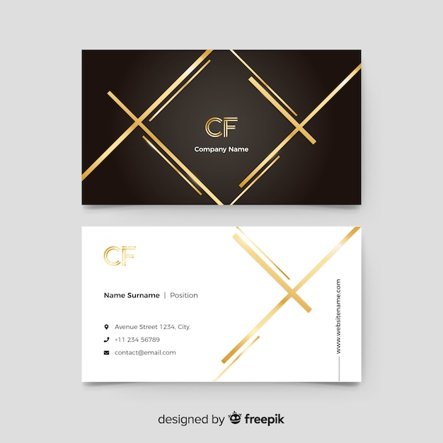 Free Vector business card template