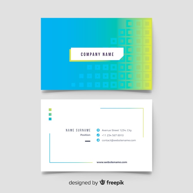 Business card template