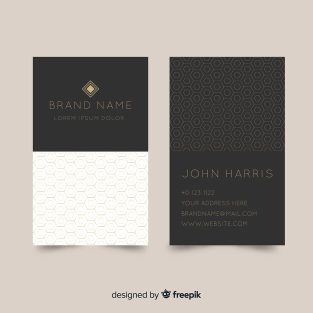 Business card template