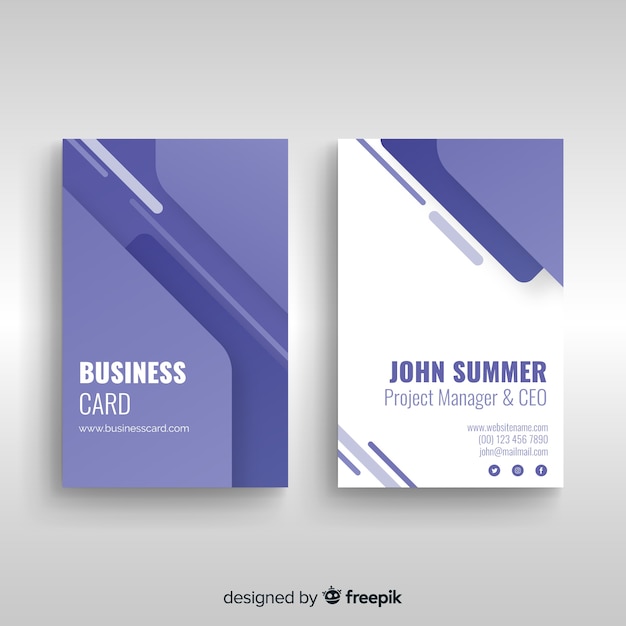 Business card template