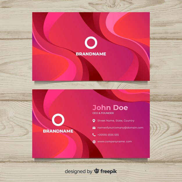 Business card template