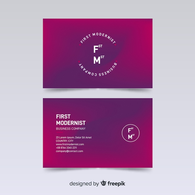 Business card template