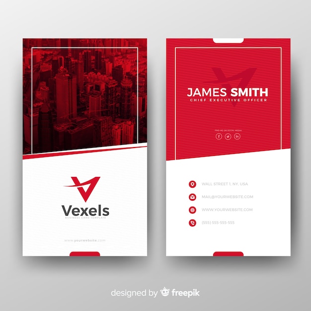 Free Vector business card template