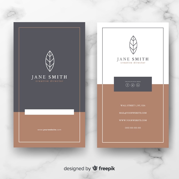 Business card template