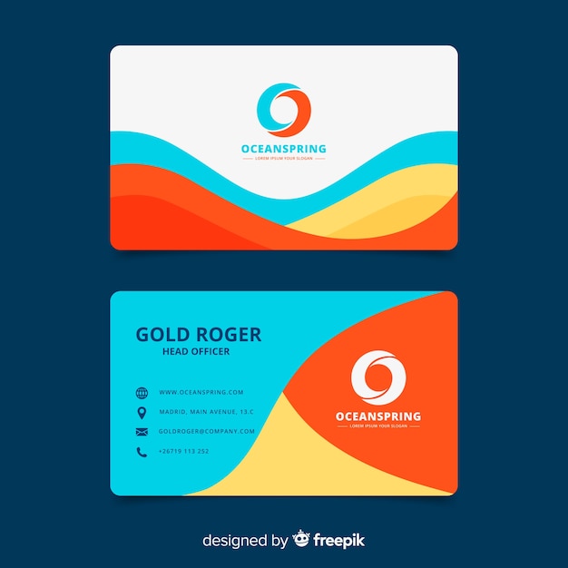 Business card template