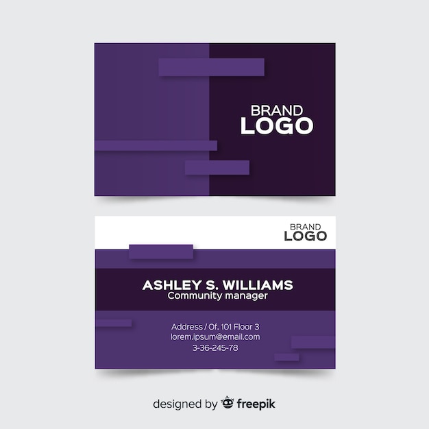 Free Vector business card template