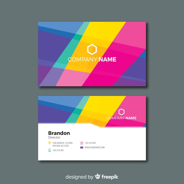 Business card template