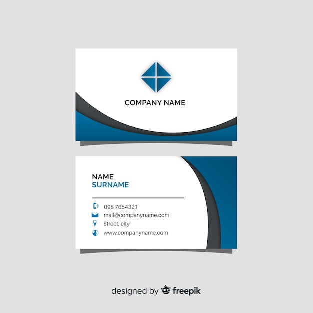 Free vector business card template