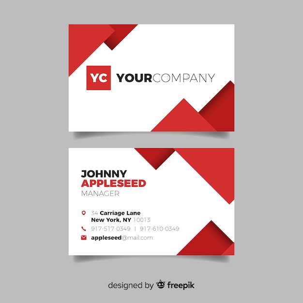 Business card template