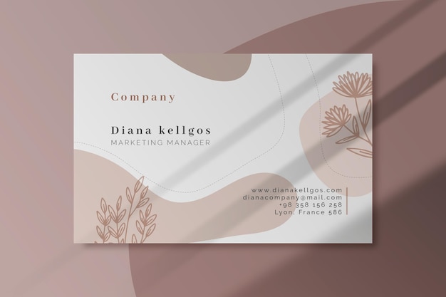 Free Vector business card template