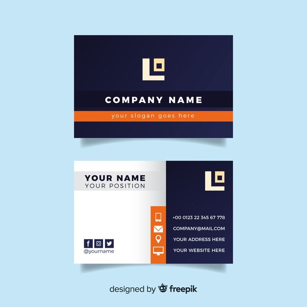 Business card template