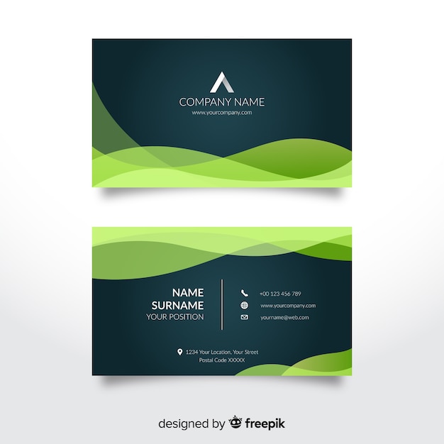 Free vector business card template