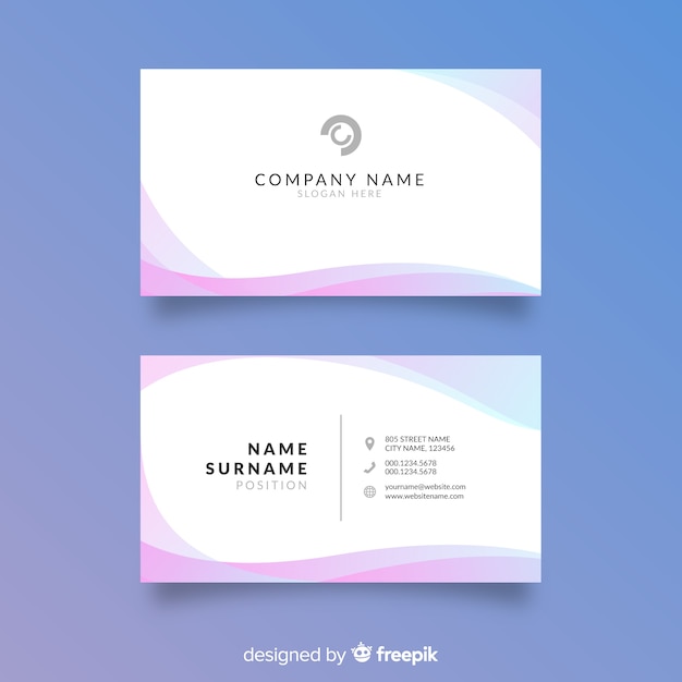 Business card template