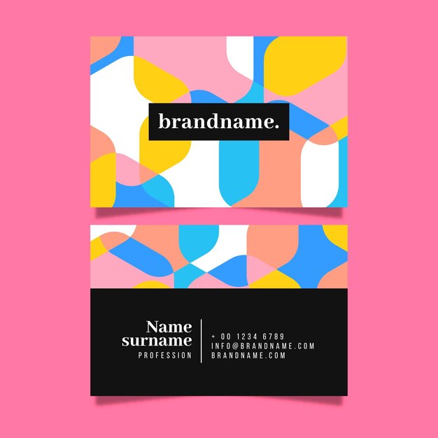 Business card template