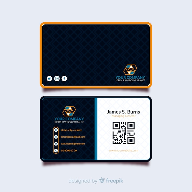 Free vector business card