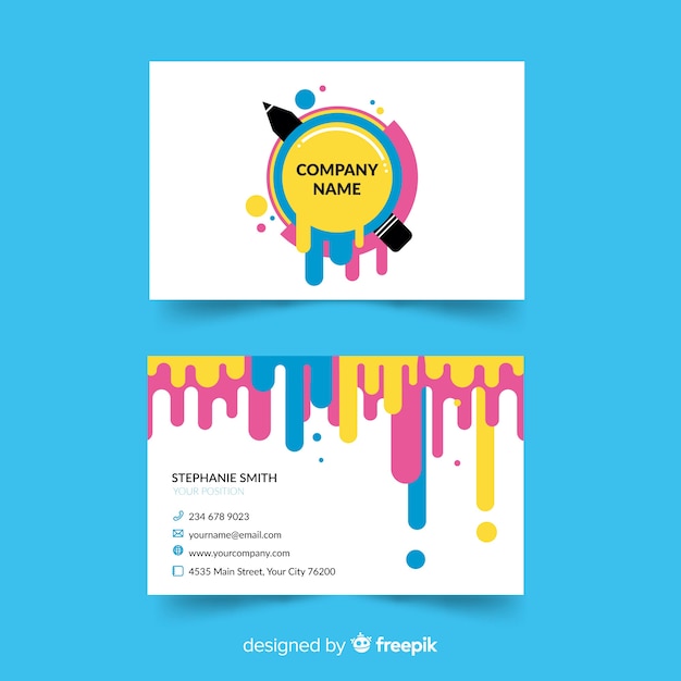 Free Vector business card