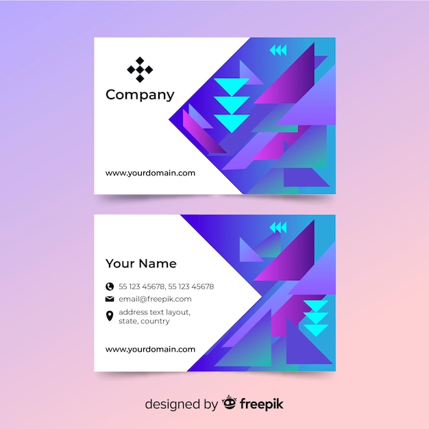 Free Vector business card